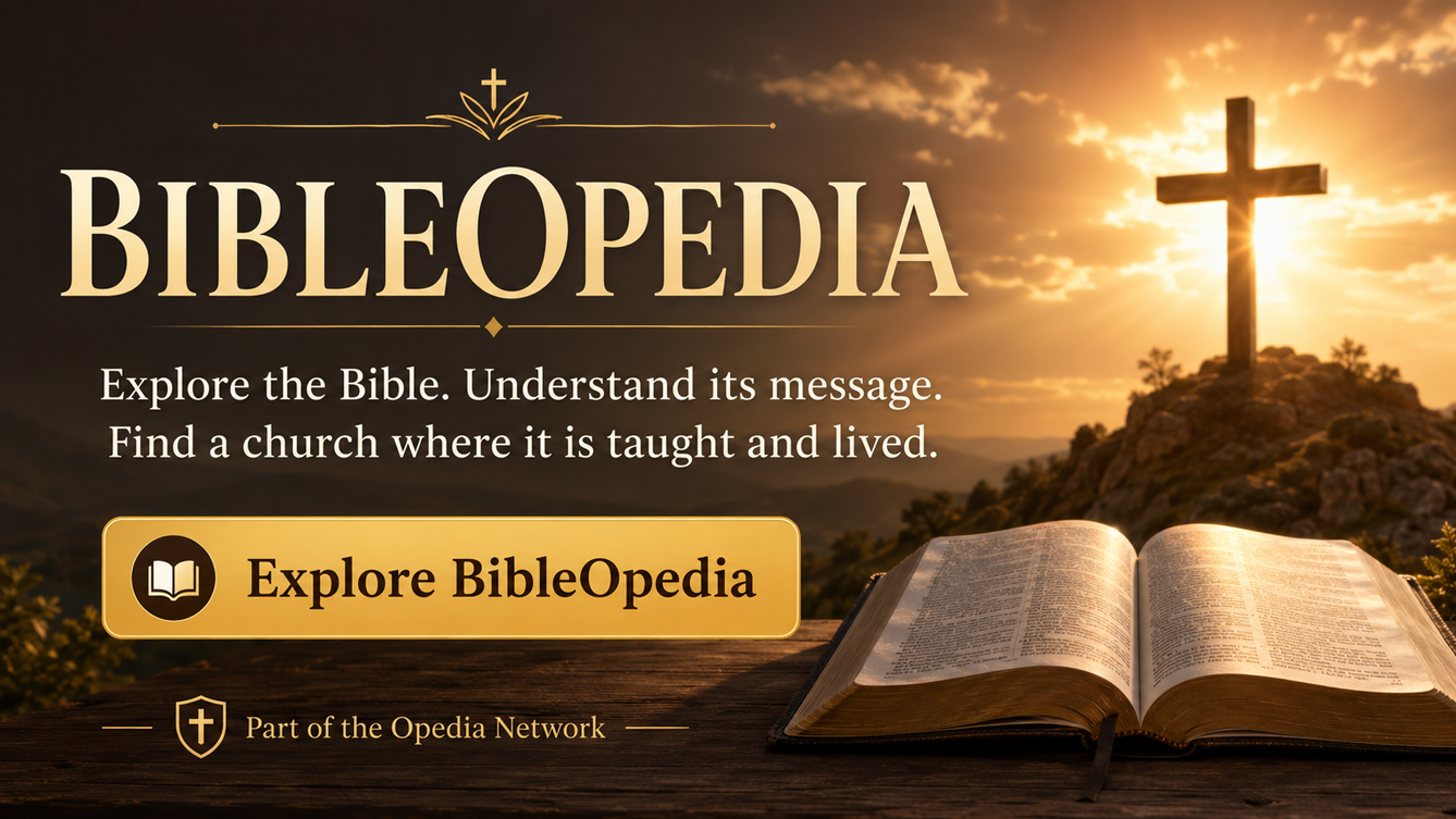 BibleOpedia — Explore the Bible, understand its message, and find Bible-teaching churches.