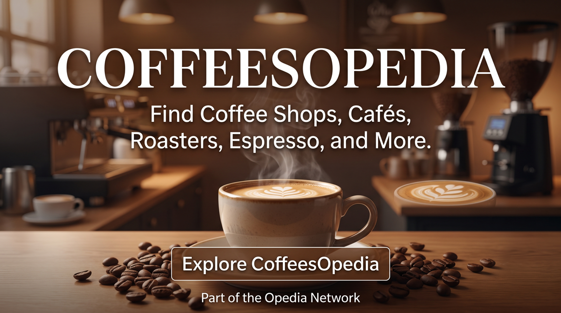CoffeesOpedia — Find coffee shops, cafés, roasters, espresso, and more.