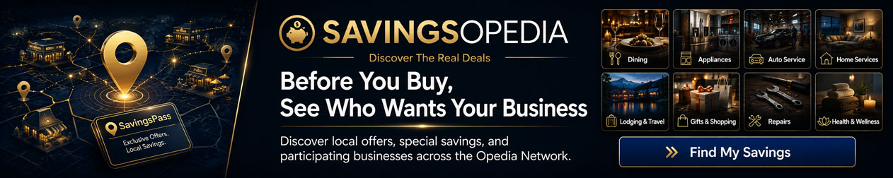 SavingsOpedia — Before You Buy, See Who Wants Your Business